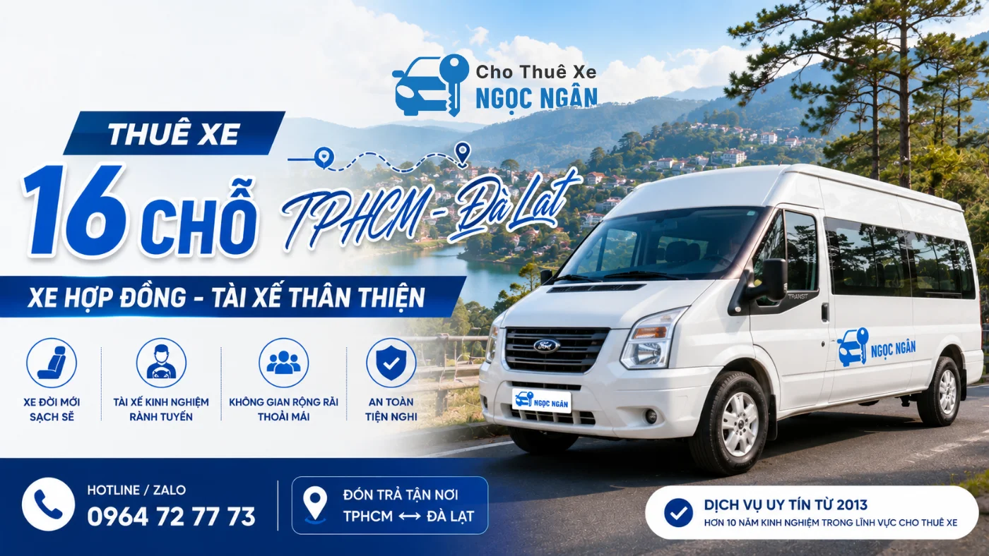 cho thue xe 16 cho đi đà lạt
