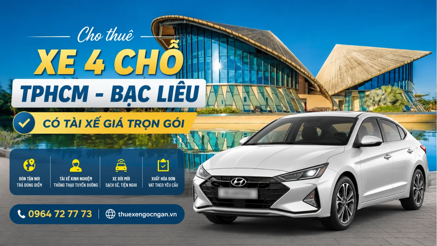 cho thue xe 4 cho di bac lieu