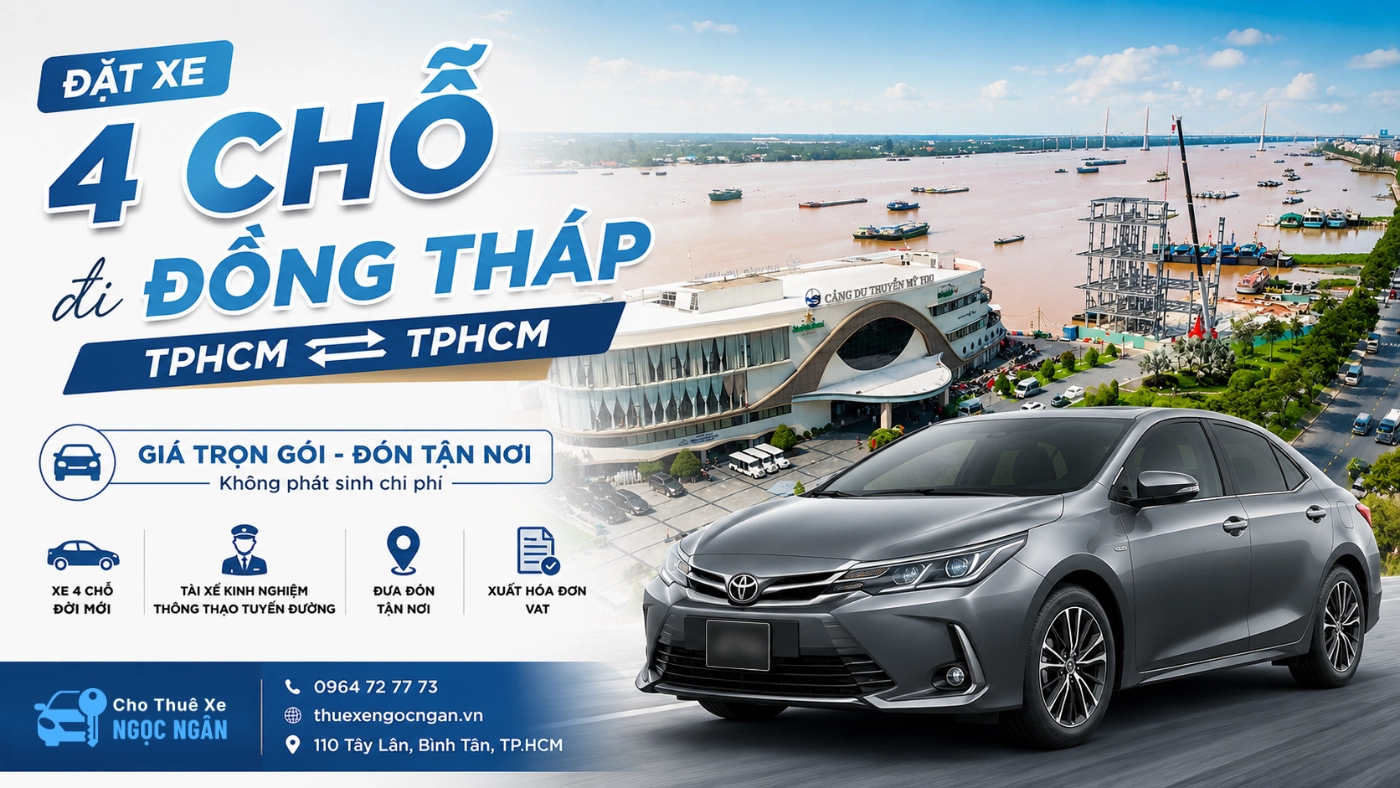 cho thue xe 4 cho tphcm dong thap