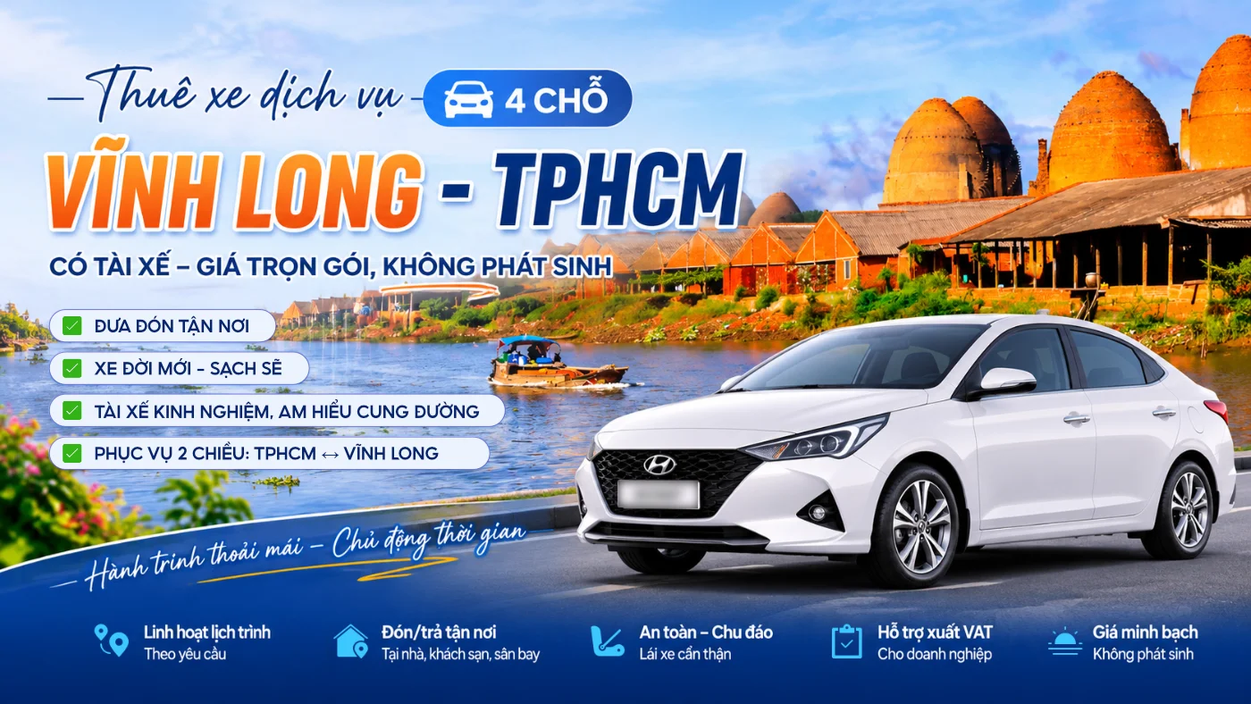 cho thue xe 4 cho tphcm vinh long