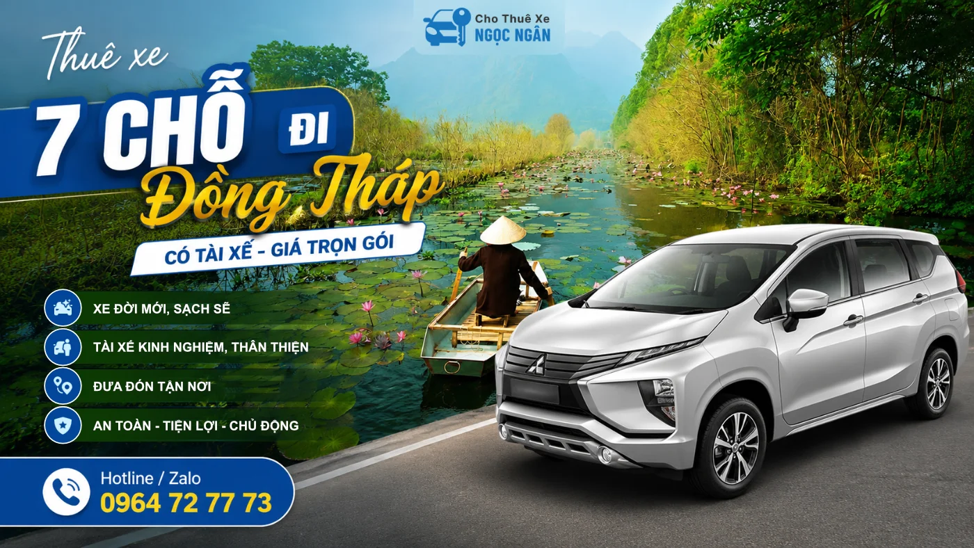 cho thue xe 7 cho di dong thap