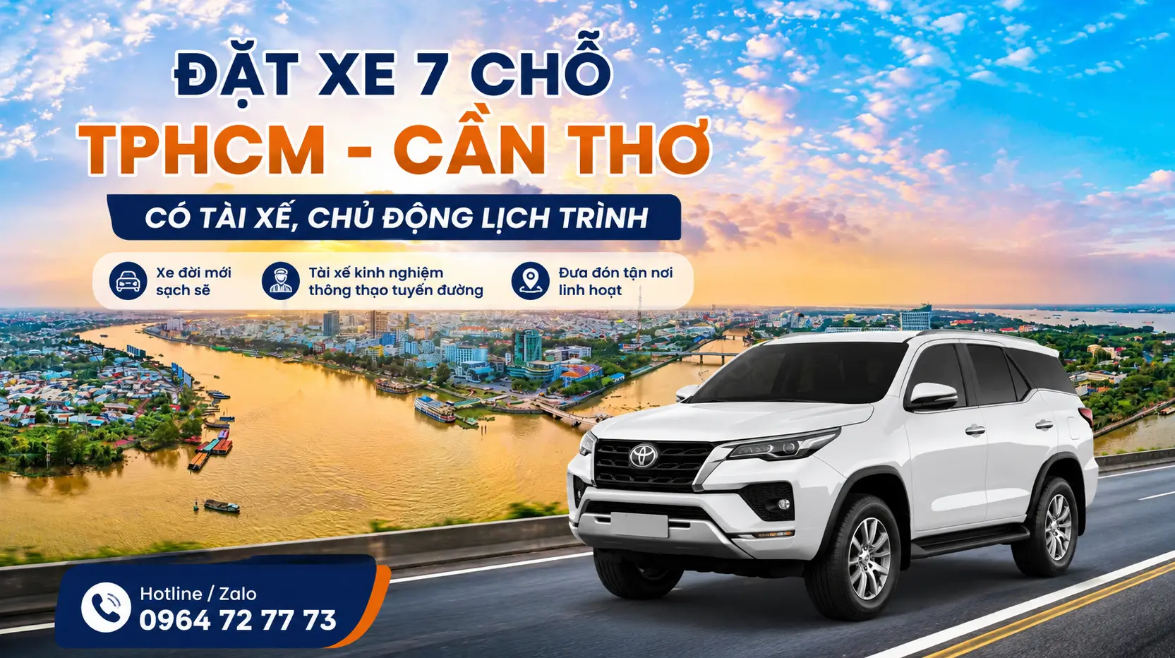 dat xe 7 cho di can tho tphcm