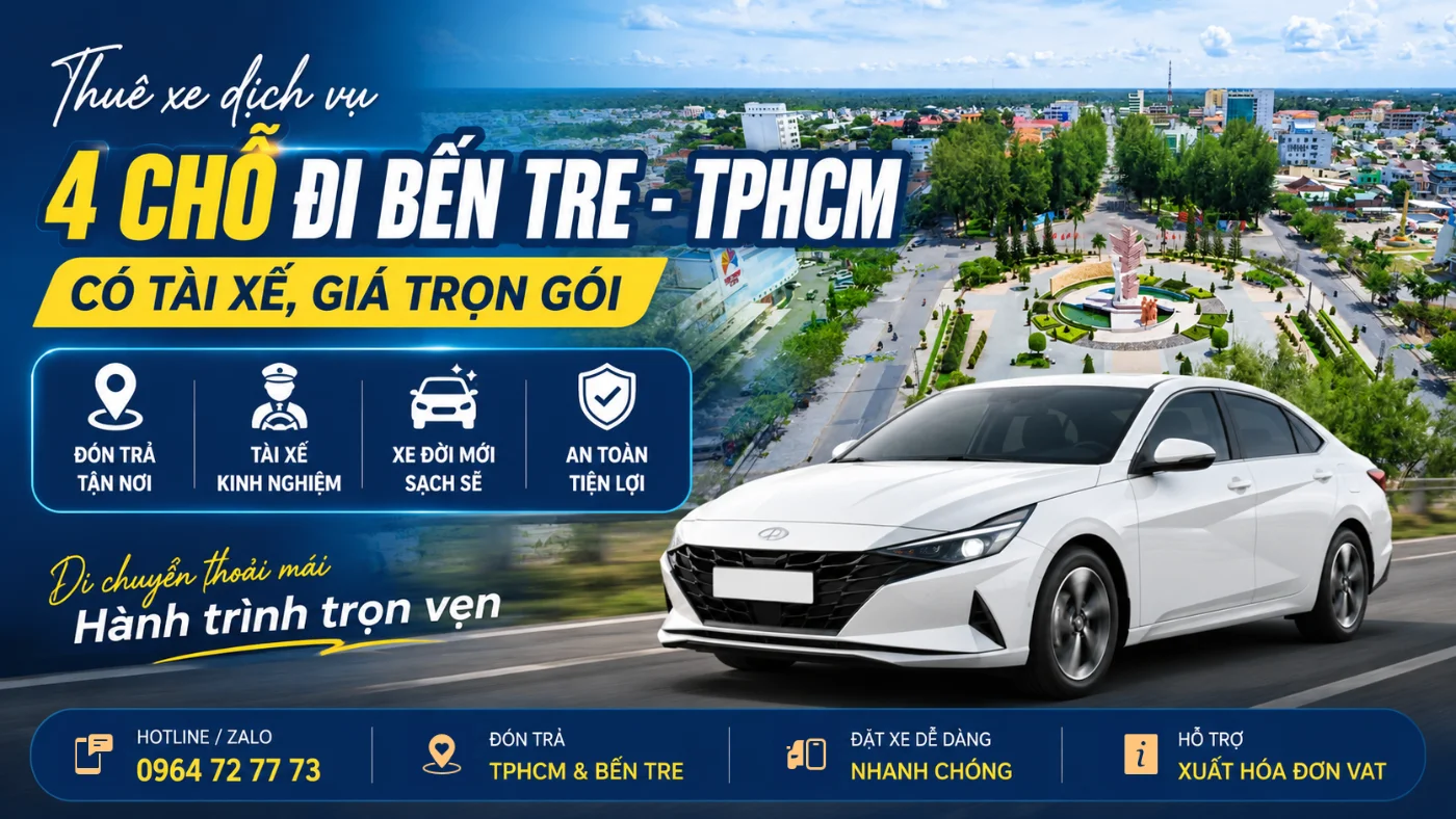 thue xe 4 cho di ben tre