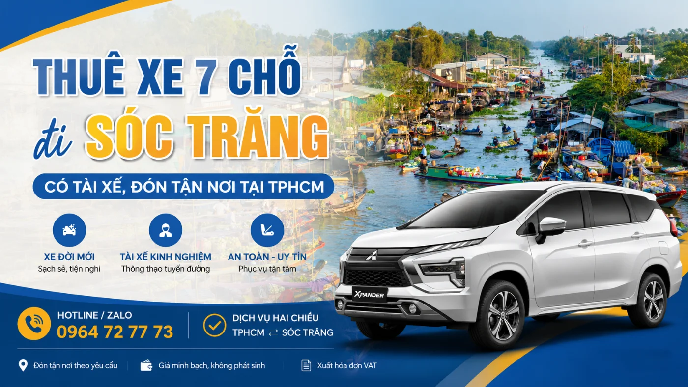 thue xe 7 cho di soc trang tphcm