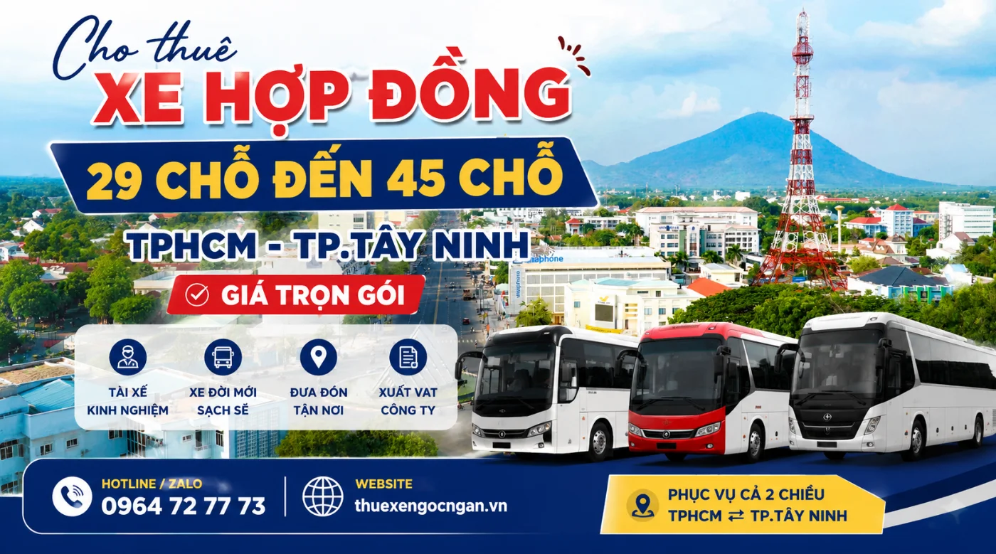 cho thue xe dich vu 29 35 45 cho tphcm tay ninh