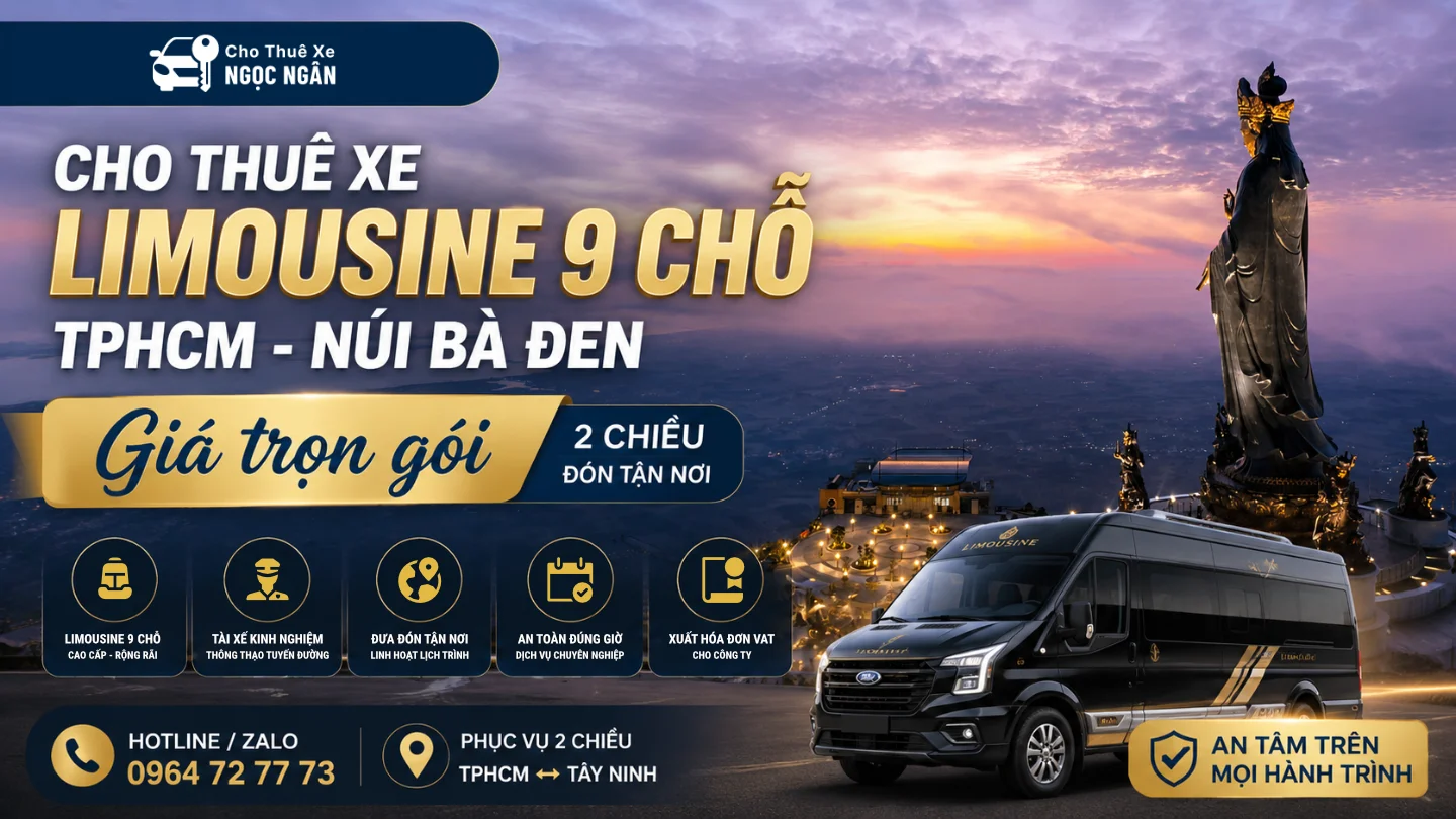 cho thue xe limousine nui ba den tphcm sai gon tay ninh