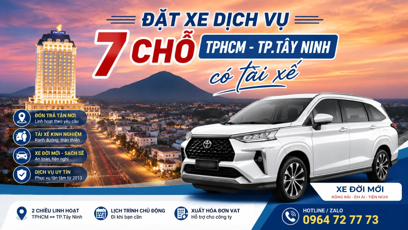 dat xe dich vu 7 cho tphcm tay ninh