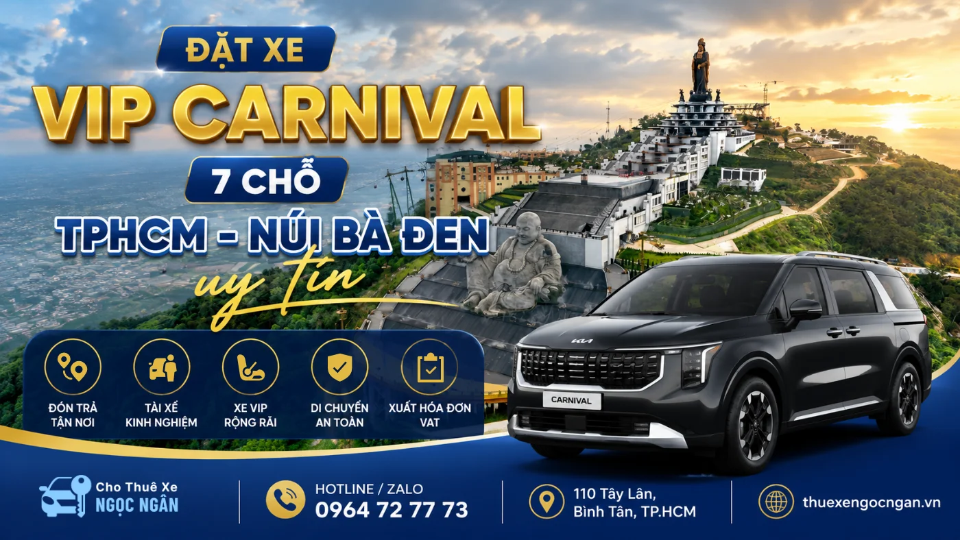 dat xe vip carnival tphcm nui ba den