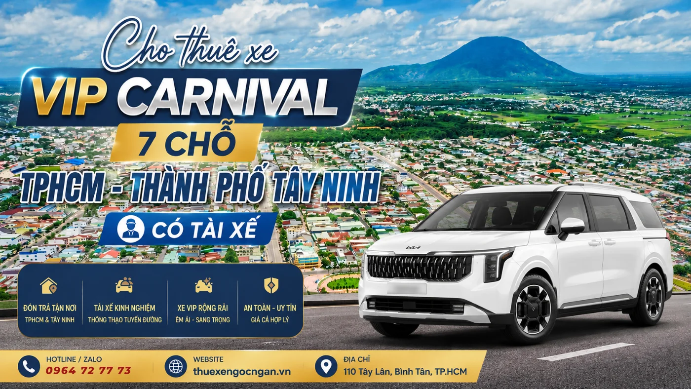 thue xe carnival 7 cho di tay ninh