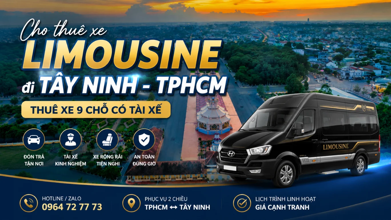 thue xe limousine tay ninh tphcm xe 9 cho