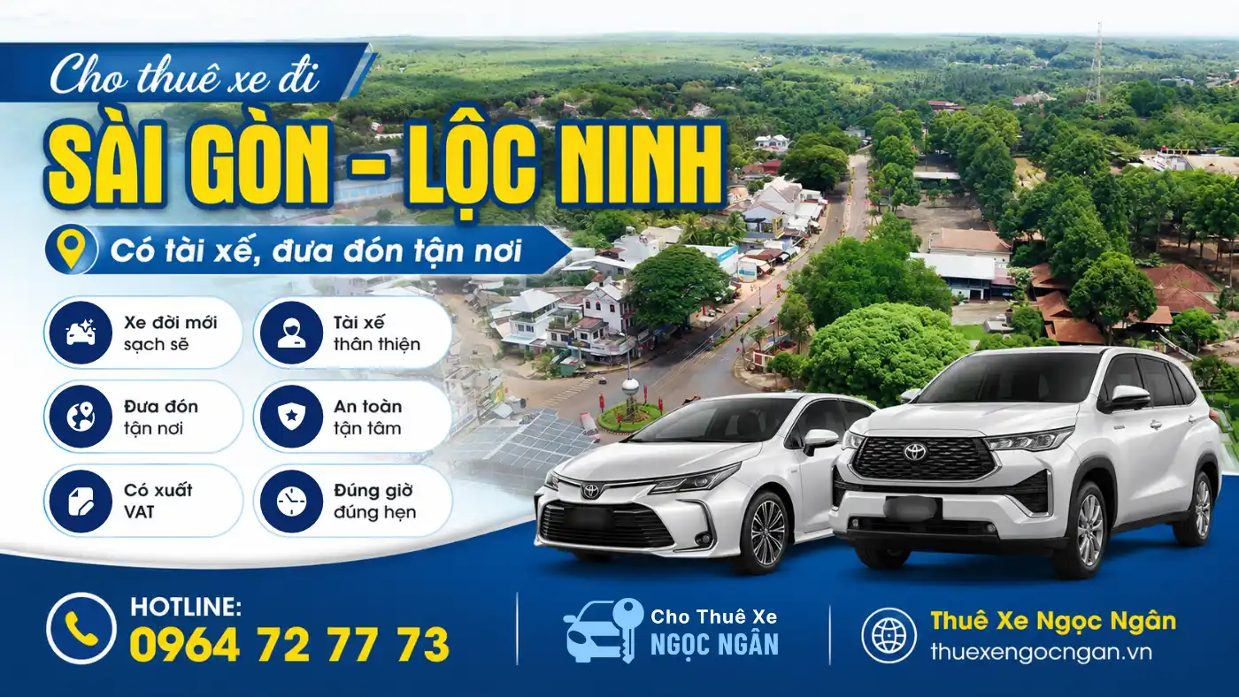 cho thuê xe đi sài gòn lộc ninh