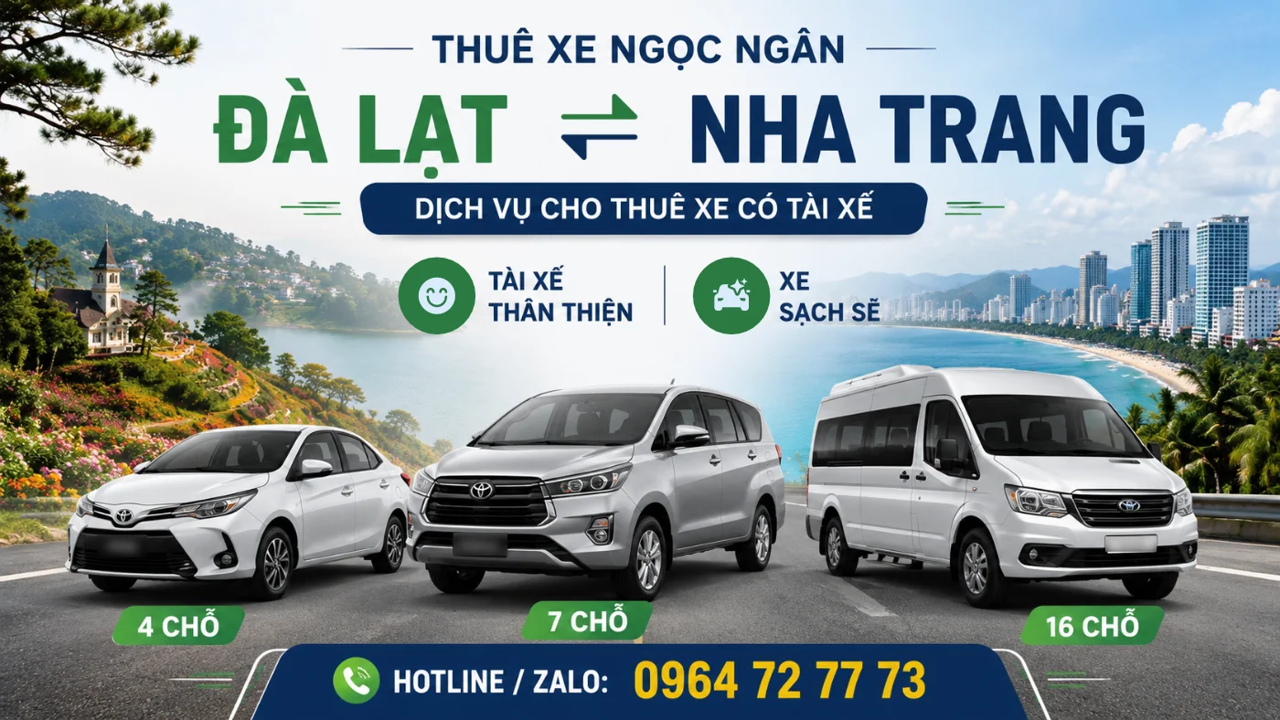 thuê xe đi đà lạt nha trang