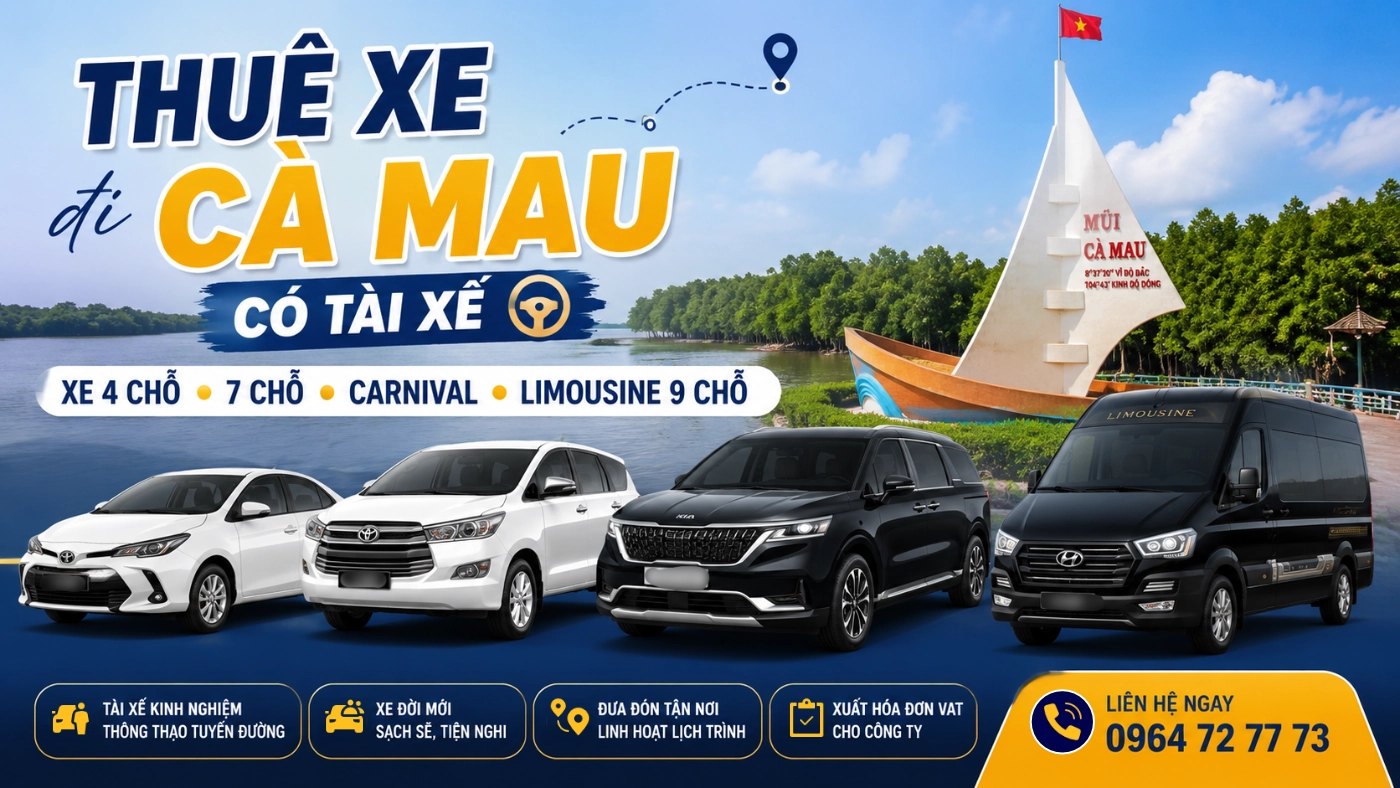 thue xe di ca mau tphcm co tai xe