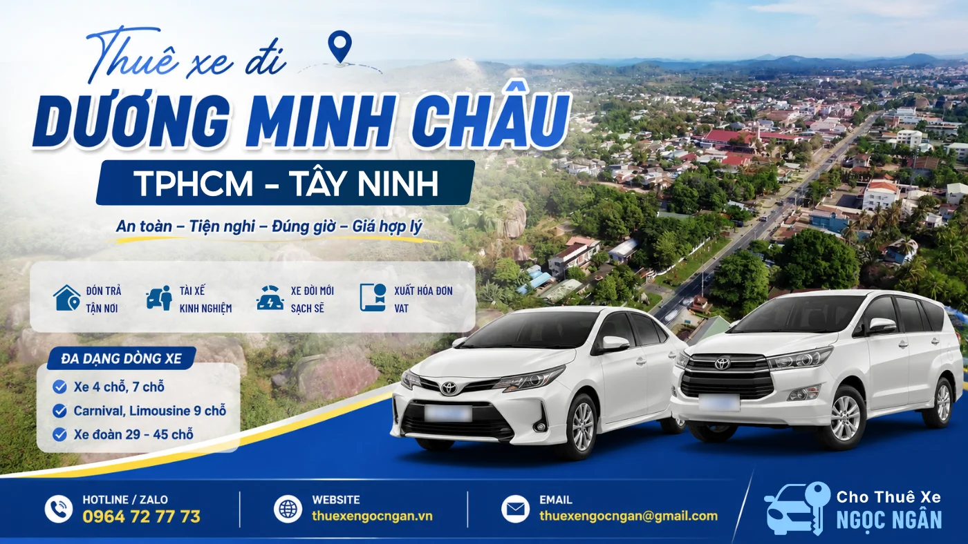 thue xe di duong minh chau tphcm