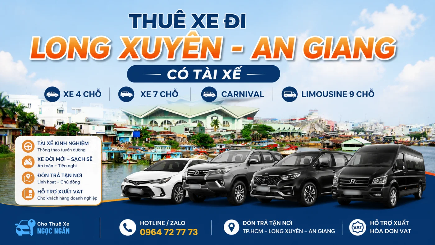 thue xe di long xuyen tphcm