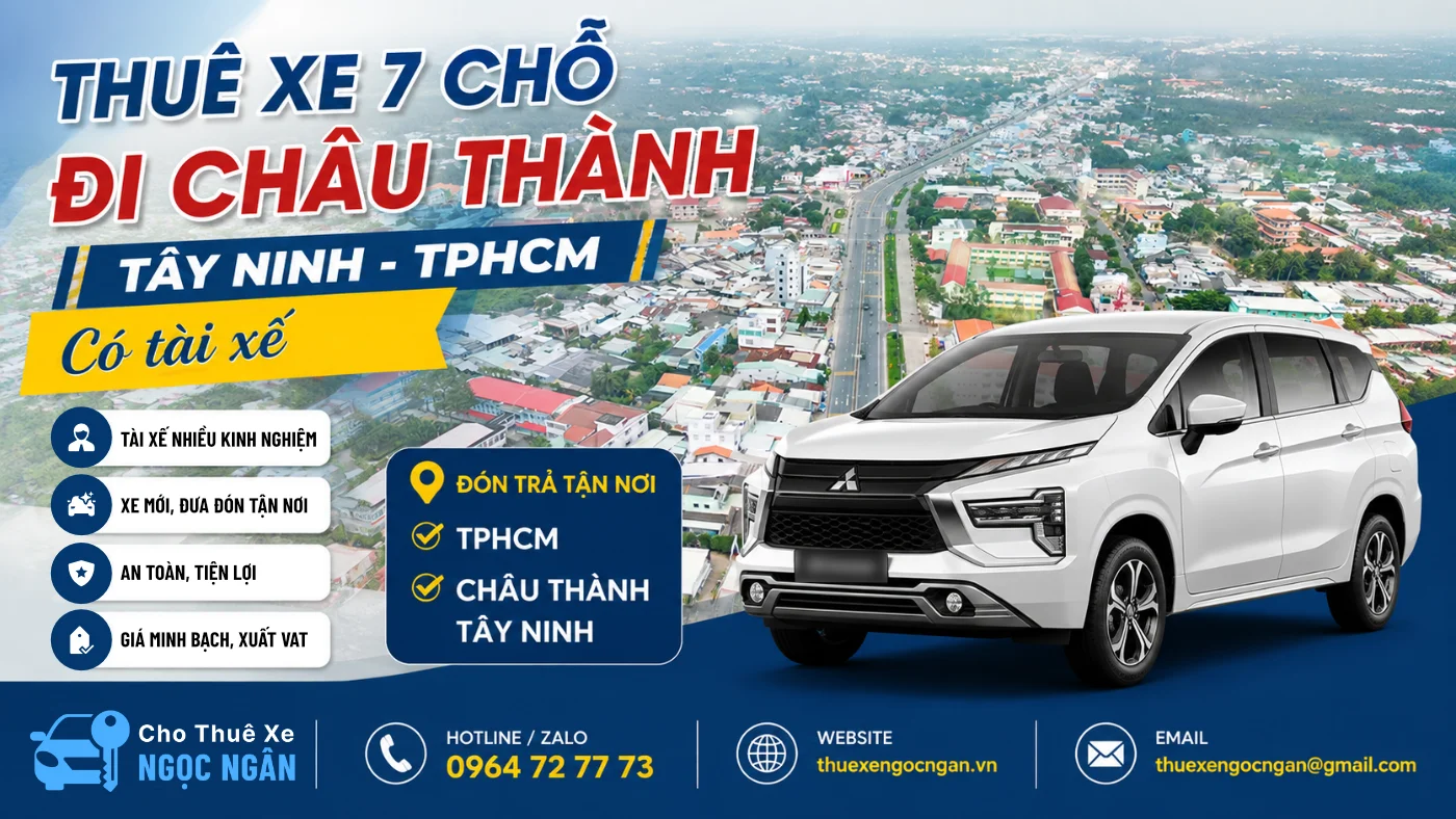 thue xe 7 cho di chau thanh tay ninh